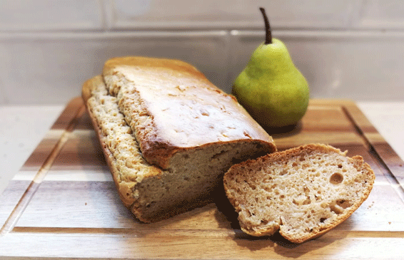 Pear Loaf. Gluten free, Dairy Free and Failsafe.